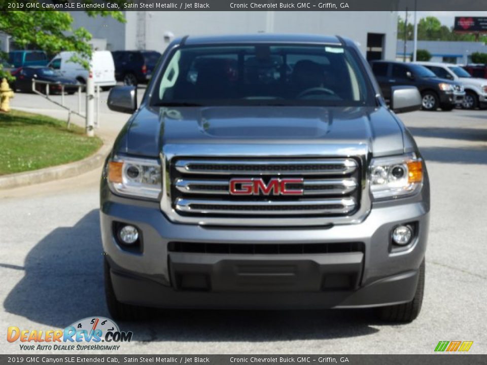 2019 GMC Canyon SLE Extended Cab Satin Steel Metallic / Jet Black Photo #4