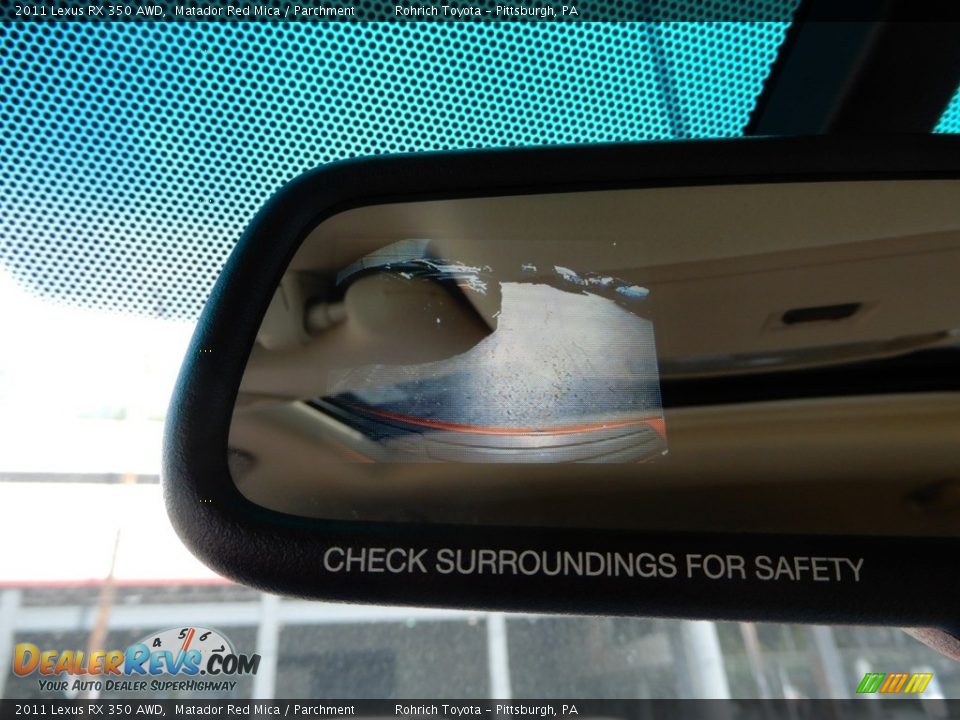 2011 Lexus RX 350 AWD Matador Red Mica / Parchment Photo #25