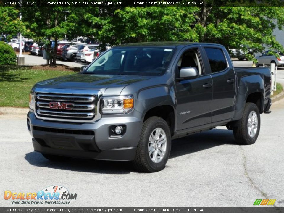 2019 GMC Canyon SLE Extended Cab Satin Steel Metallic / Jet Black Photo #5