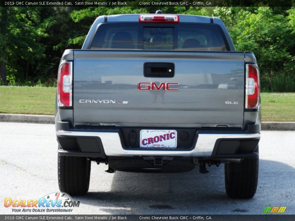 2019 GMC Canyon SLE Extended Cab Satin Steel Metallic / Jet Black Photo #7