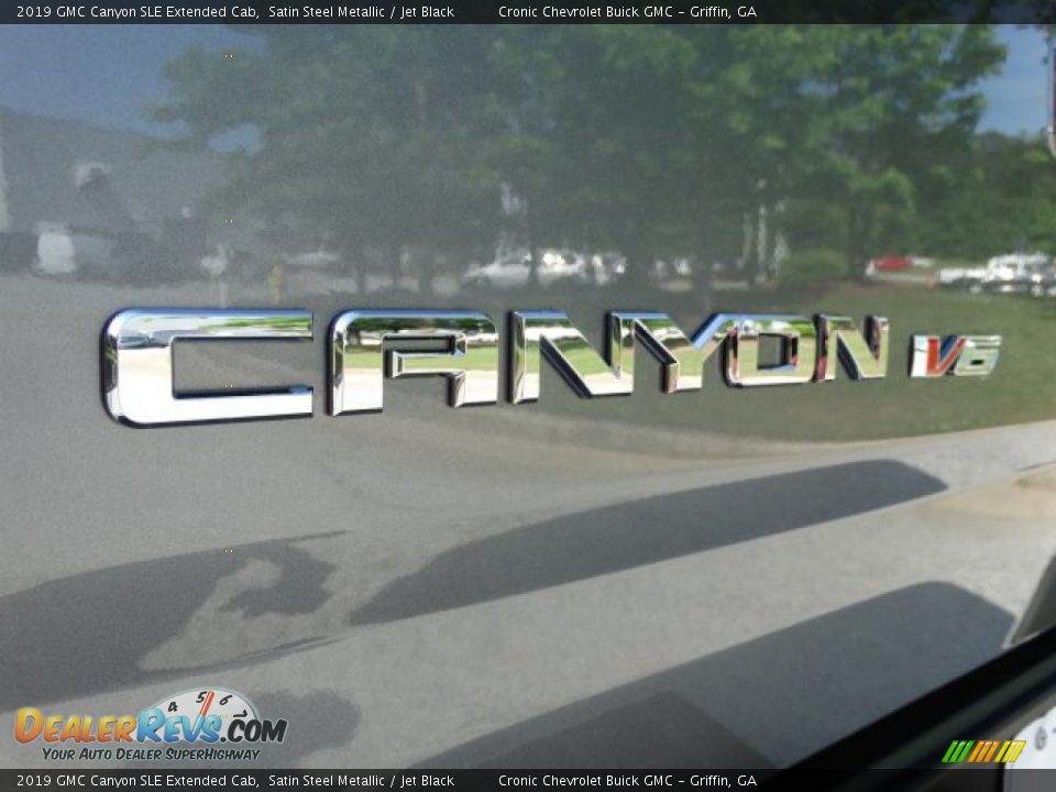 2019 GMC Canyon SLE Extended Cab Satin Steel Metallic / Jet Black Photo #9