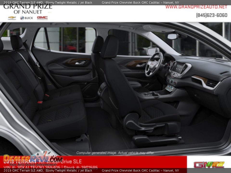 2019 GMC Terrain SLE AWD Ebony Twilight Metallic / Jet Black Photo #8