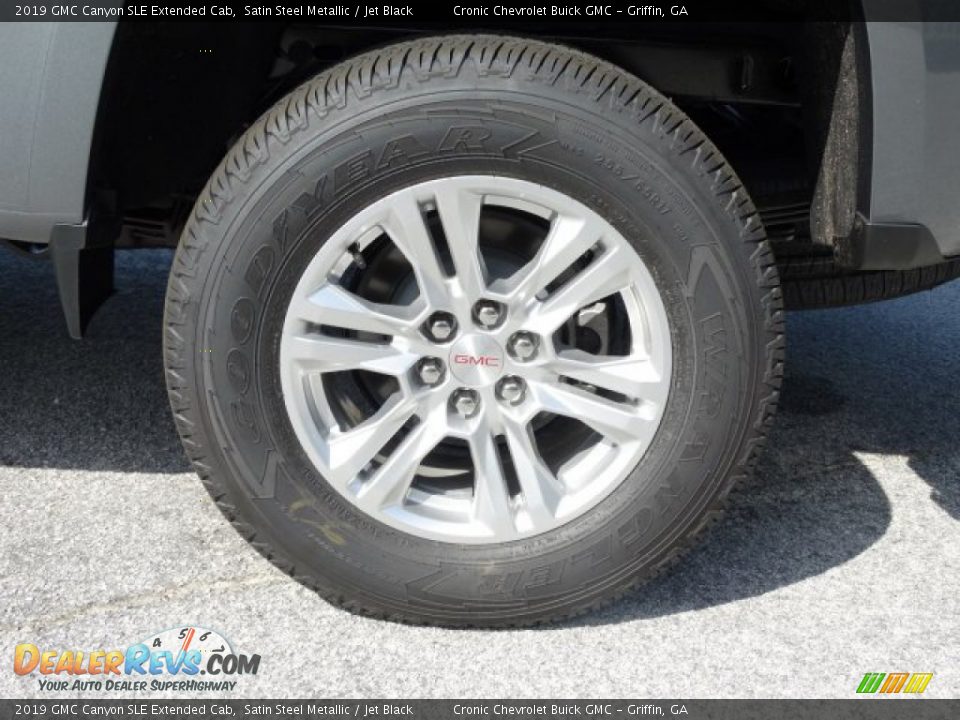 2019 GMC Canyon SLE Extended Cab Satin Steel Metallic / Jet Black Photo #11