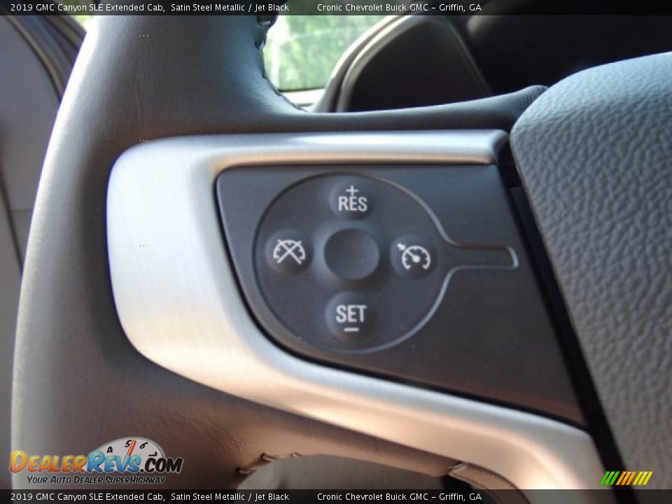 2019 GMC Canyon SLE Extended Cab Satin Steel Metallic / Jet Black Photo #17