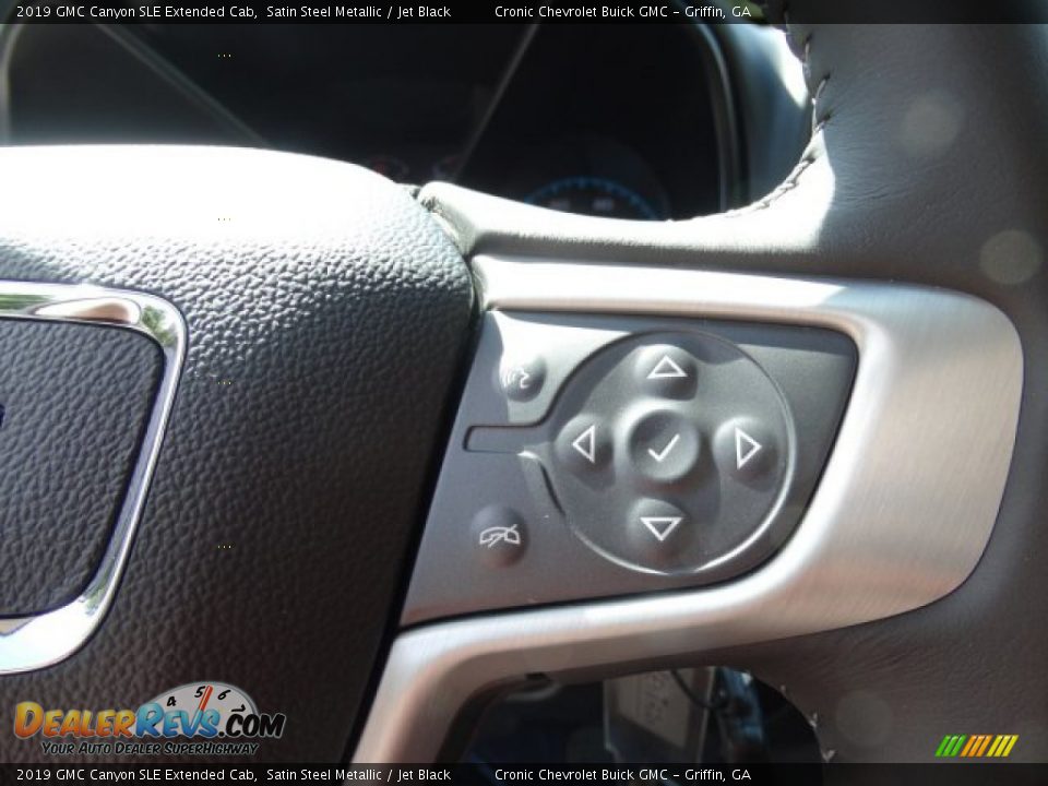 2019 GMC Canyon SLE Extended Cab Satin Steel Metallic / Jet Black Photo #19