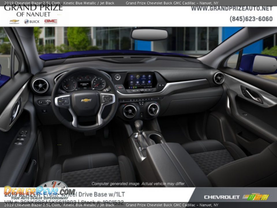 2019 Chevrolet Blazer 2.5L Cloth Kinetic Blue Metallic / Jet Black Photo #6