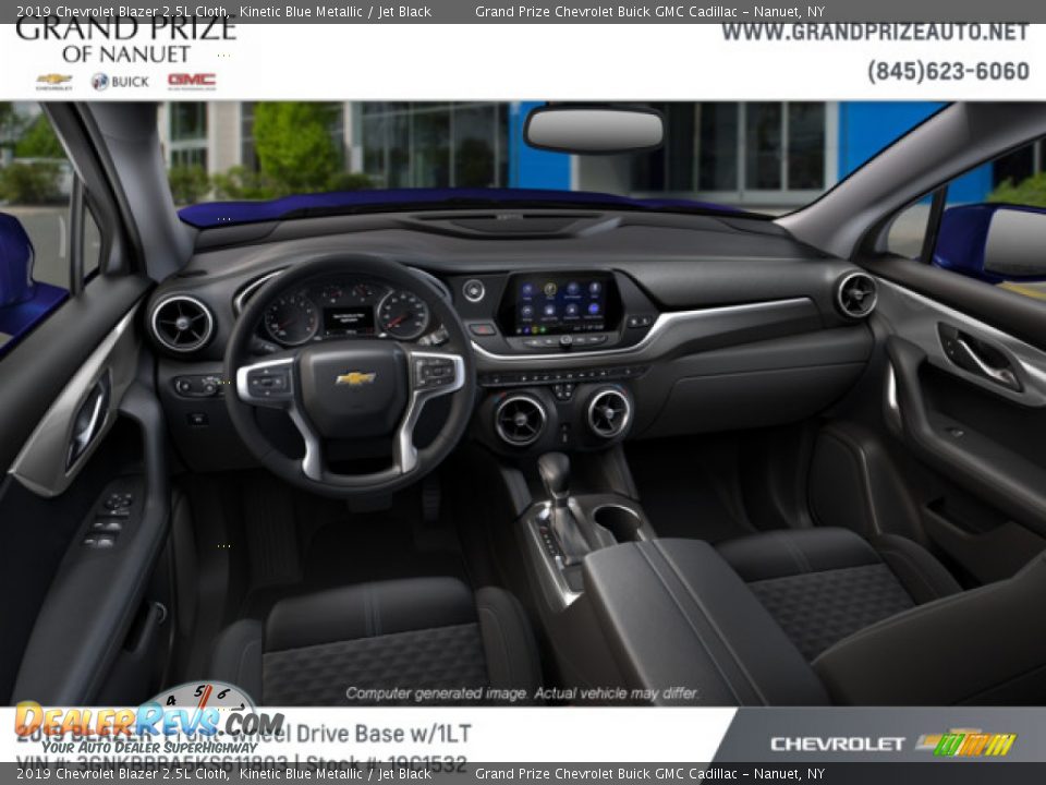 2019 Chevrolet Blazer 2.5L Cloth Kinetic Blue Metallic / Jet Black Photo #7