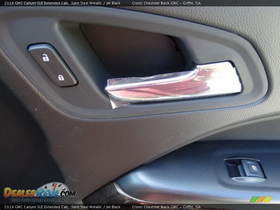 2019 GMC Canyon SLE Extended Cab Satin Steel Metallic / Jet Black Photo #25