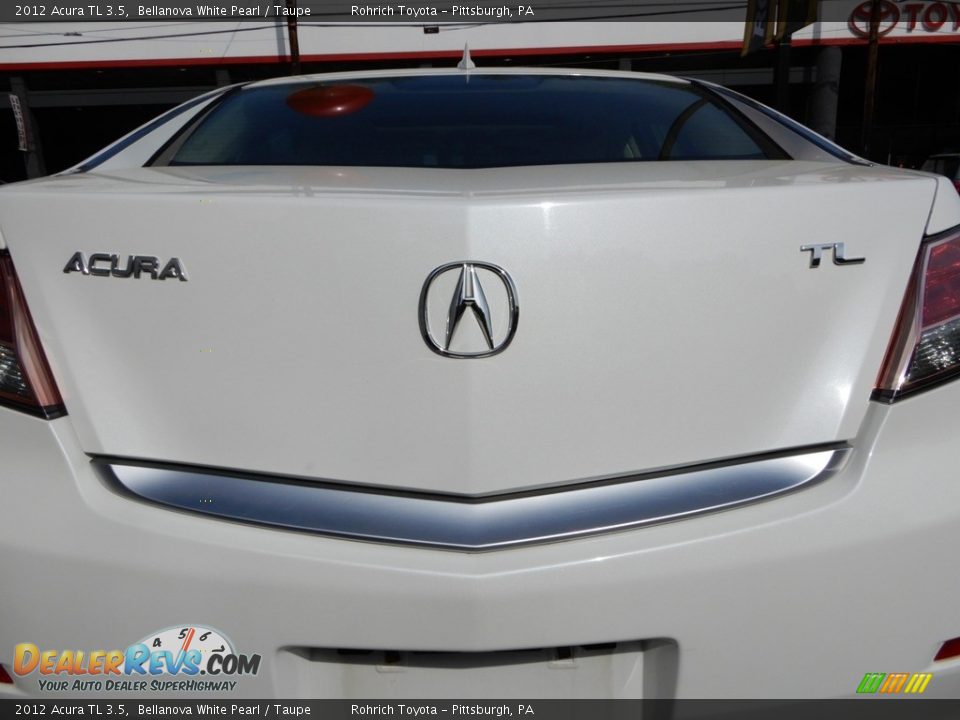 2012 Acura TL 3.5 Bellanova White Pearl / Taupe Photo #16