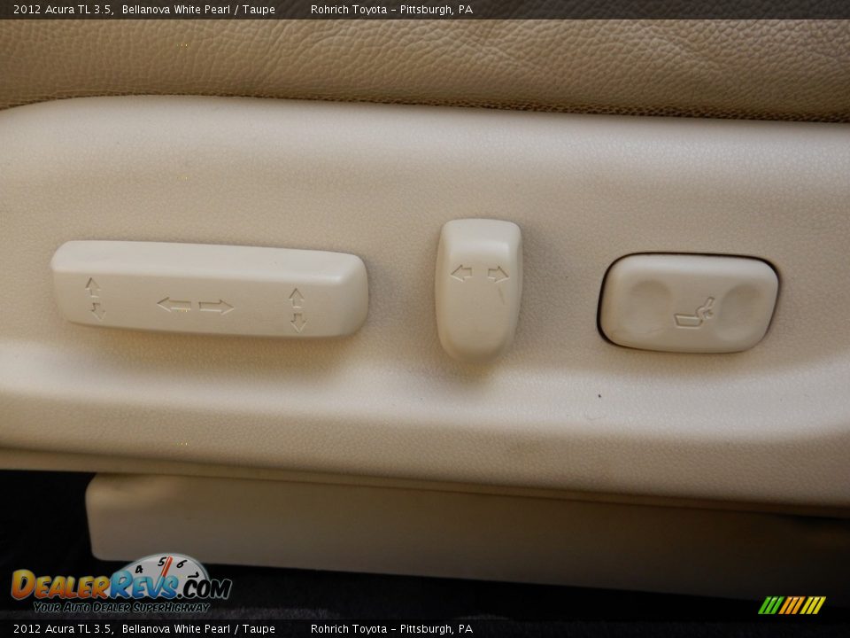 2012 Acura TL 3.5 Bellanova White Pearl / Taupe Photo #20