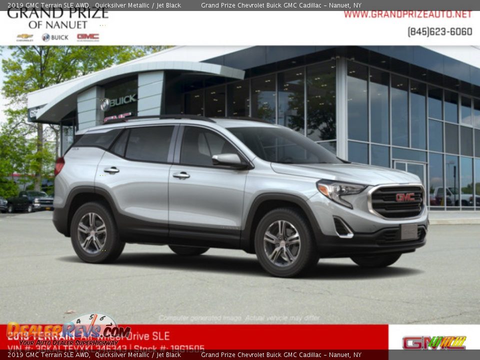 2019 GMC Terrain SLE AWD Quicksilver Metallic / Jet Black Photo #4