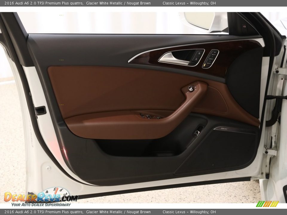 2016 Audi A6 2.0 TFSI Premium Plus quattro Glacier White Metallic / Nougat Brown Photo #4
