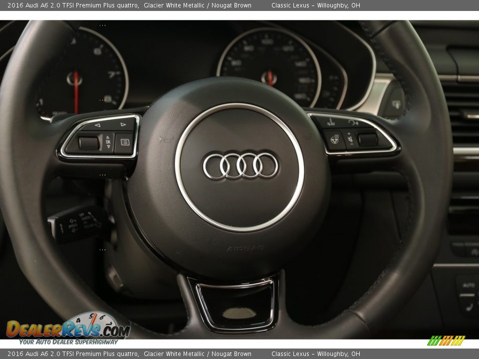 2016 Audi A6 2.0 TFSI Premium Plus quattro Glacier White Metallic / Nougat Brown Photo #6