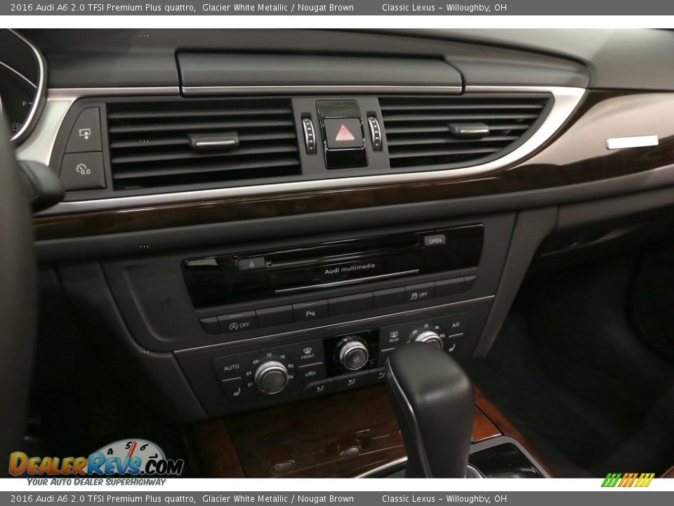 2016 Audi A6 2.0 TFSI Premium Plus quattro Glacier White Metallic / Nougat Brown Photo #9