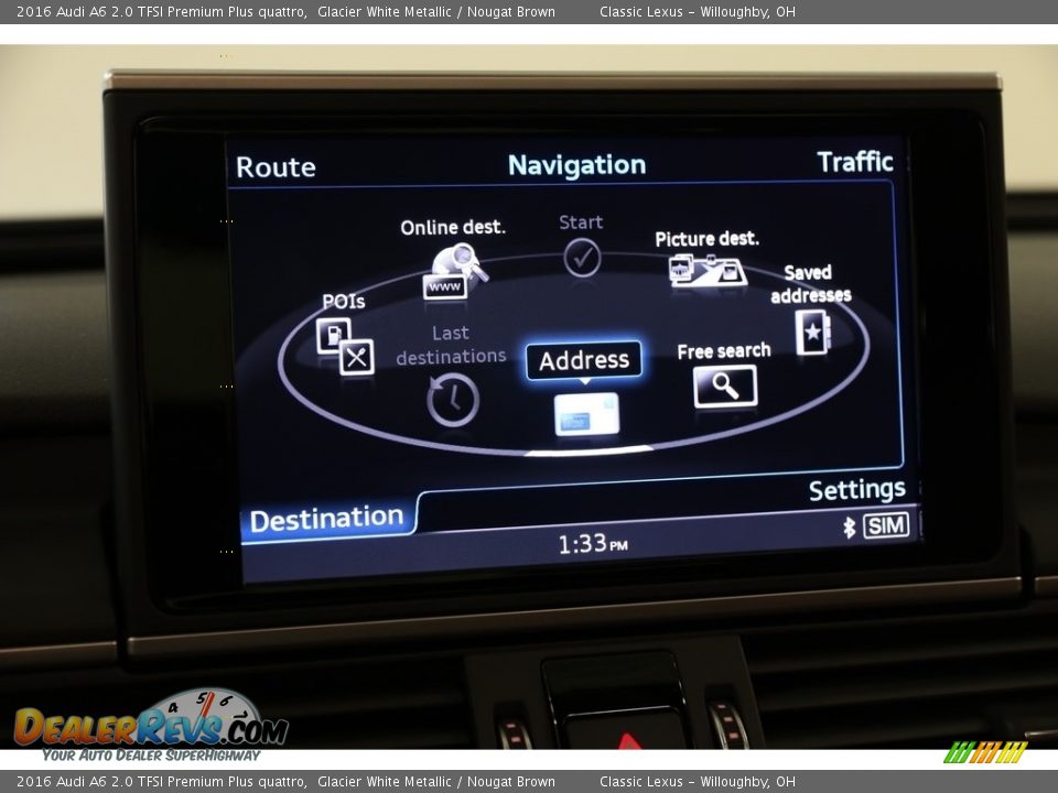 2016 Audi A6 2.0 TFSI Premium Plus quattro Glacier White Metallic / Nougat Brown Photo #12