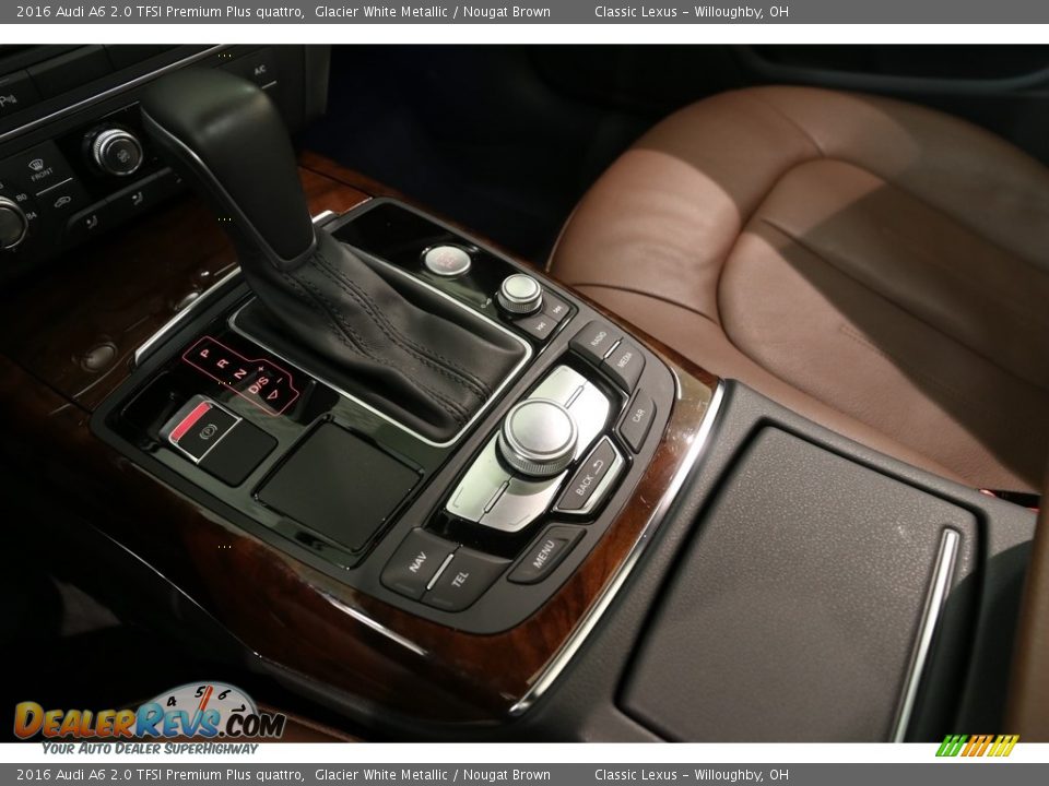 2016 Audi A6 2.0 TFSI Premium Plus quattro Glacier White Metallic / Nougat Brown Photo #18