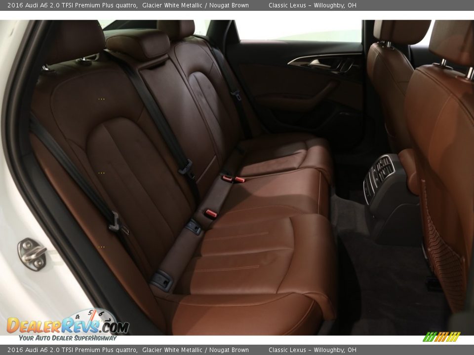 2016 Audi A6 2.0 TFSI Premium Plus quattro Glacier White Metallic / Nougat Brown Photo #21