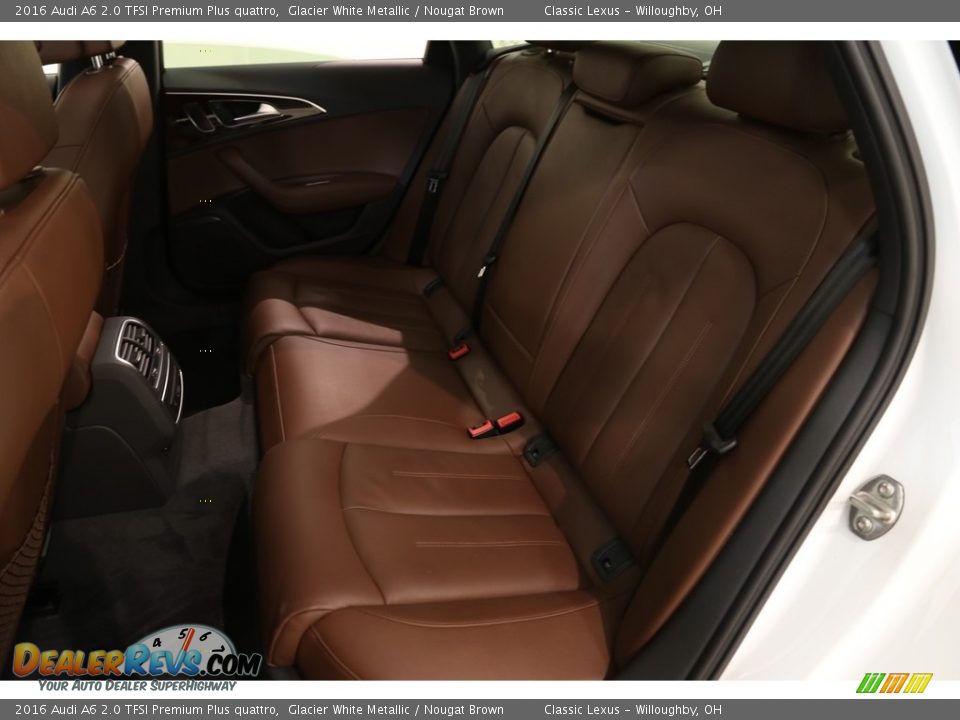 2016 Audi A6 2.0 TFSI Premium Plus quattro Glacier White Metallic / Nougat Brown Photo #22