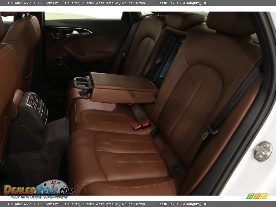 2016 Audi A6 2.0 TFSI Premium Plus quattro Glacier White Metallic / Nougat Brown Photo #23