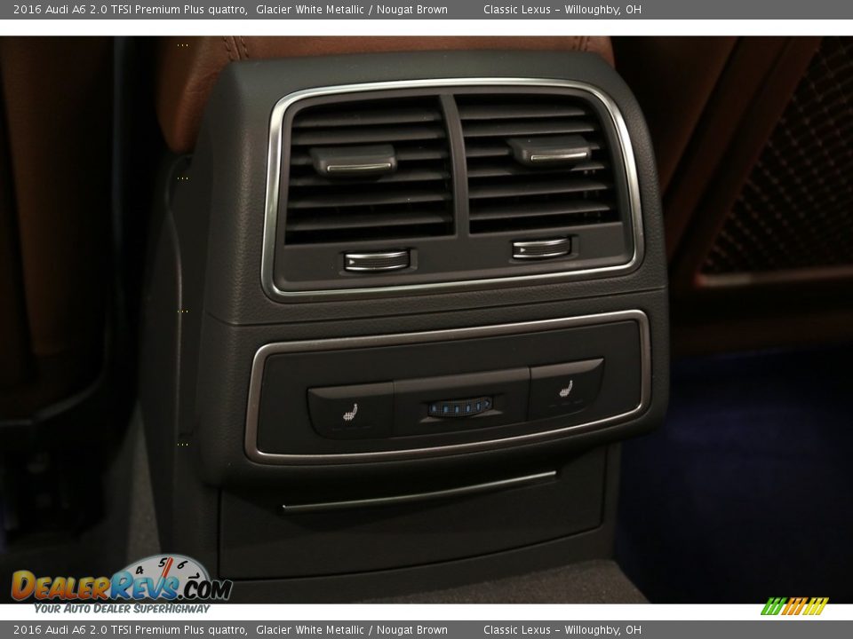 2016 Audi A6 2.0 TFSI Premium Plus quattro Glacier White Metallic / Nougat Brown Photo #24