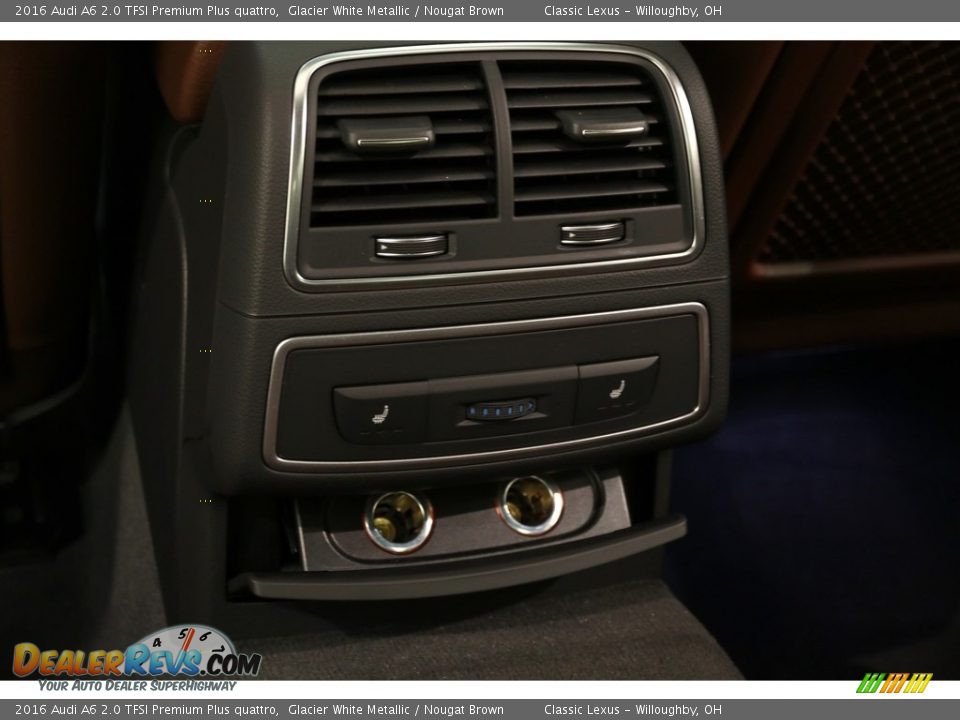 2016 Audi A6 2.0 TFSI Premium Plus quattro Glacier White Metallic / Nougat Brown Photo #25