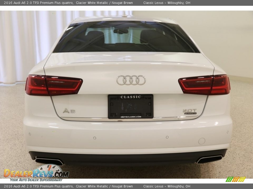 2016 Audi A6 2.0 TFSI Premium Plus quattro Glacier White Metallic / Nougat Brown Photo #26