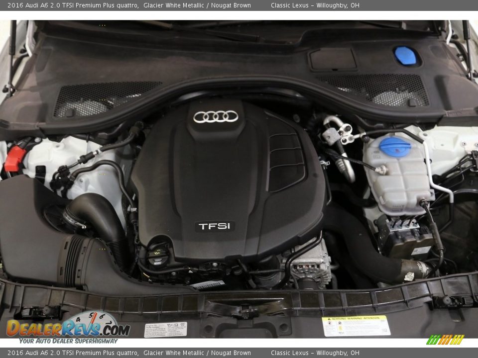 2016 Audi A6 2.0 TFSI Premium Plus quattro Glacier White Metallic / Nougat Brown Photo #27