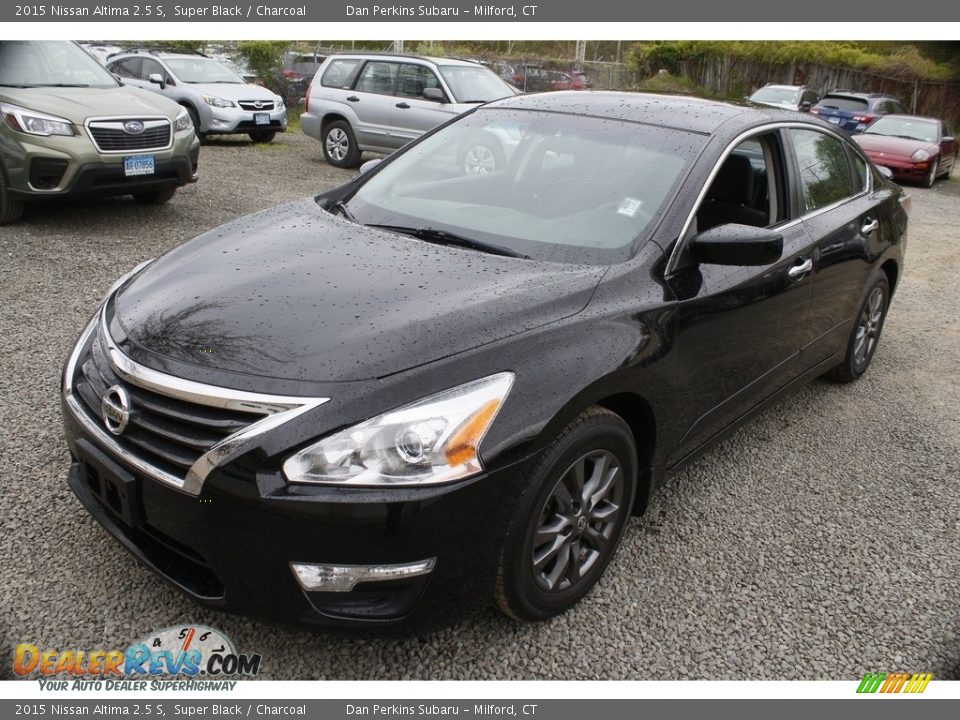 2015 Nissan Altima 2.5 S Super Black / Charcoal Photo #1