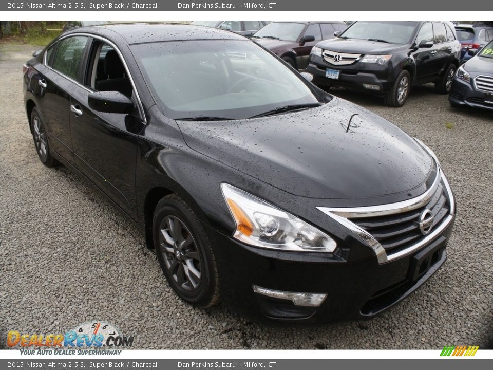 2015 Nissan Altima 2.5 S Super Black / Charcoal Photo #3