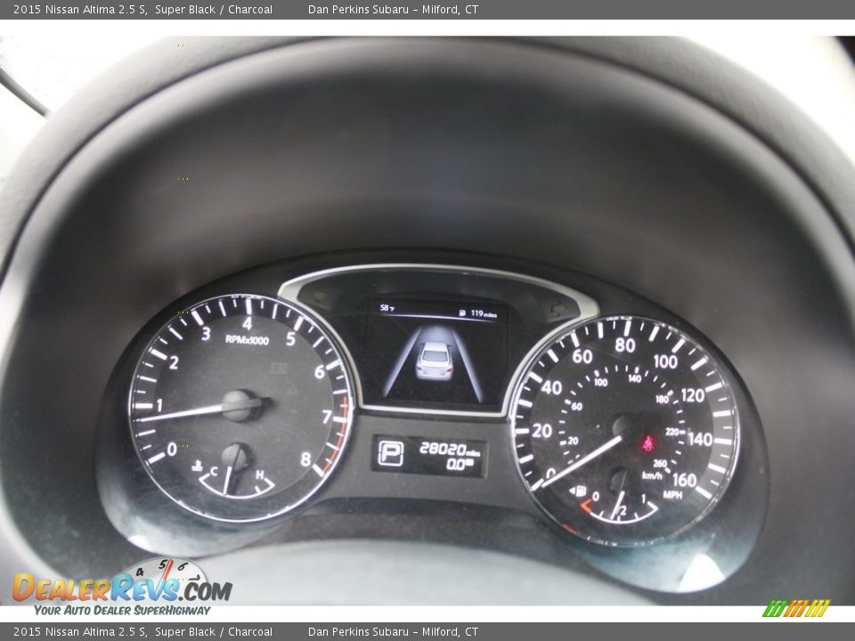 2015 Nissan Altima 2.5 S Super Black / Charcoal Photo #17