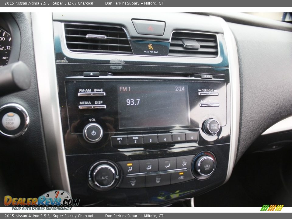 2015 Nissan Altima 2.5 S Super Black / Charcoal Photo #18