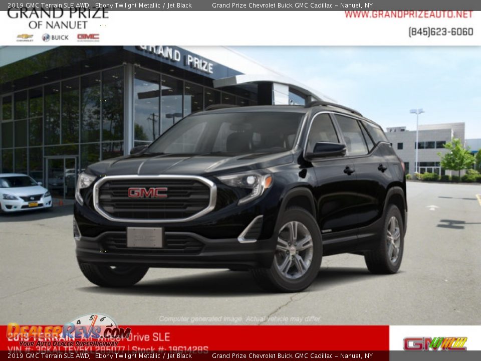 2019 GMC Terrain SLE AWD Ebony Twilight Metallic / Jet Black Photo #1