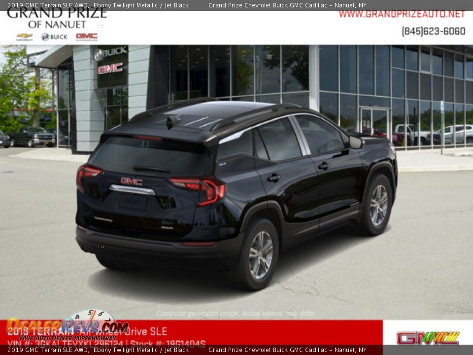 2019 GMC Terrain SLE AWD Ebony Twilight Metallic / Jet Black Photo #3