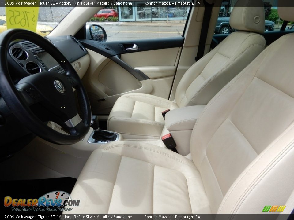 2009 Volkswagen Tiguan SE 4Motion Reflex Silver Metallic / Sandstone Photo #6