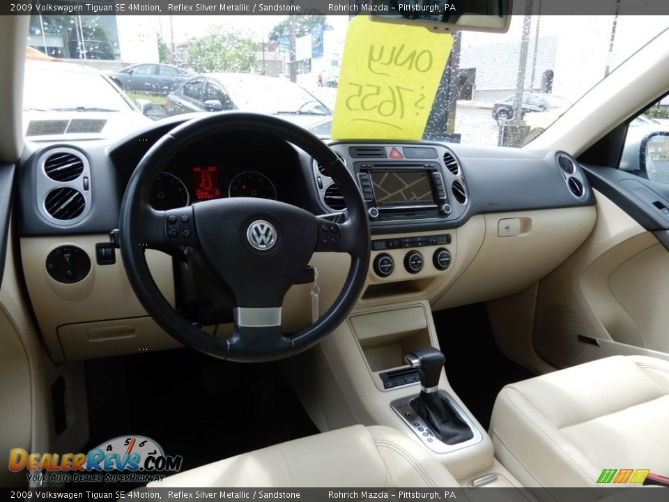 2009 Volkswagen Tiguan SE 4Motion Reflex Silver Metallic / Sandstone Photo #8