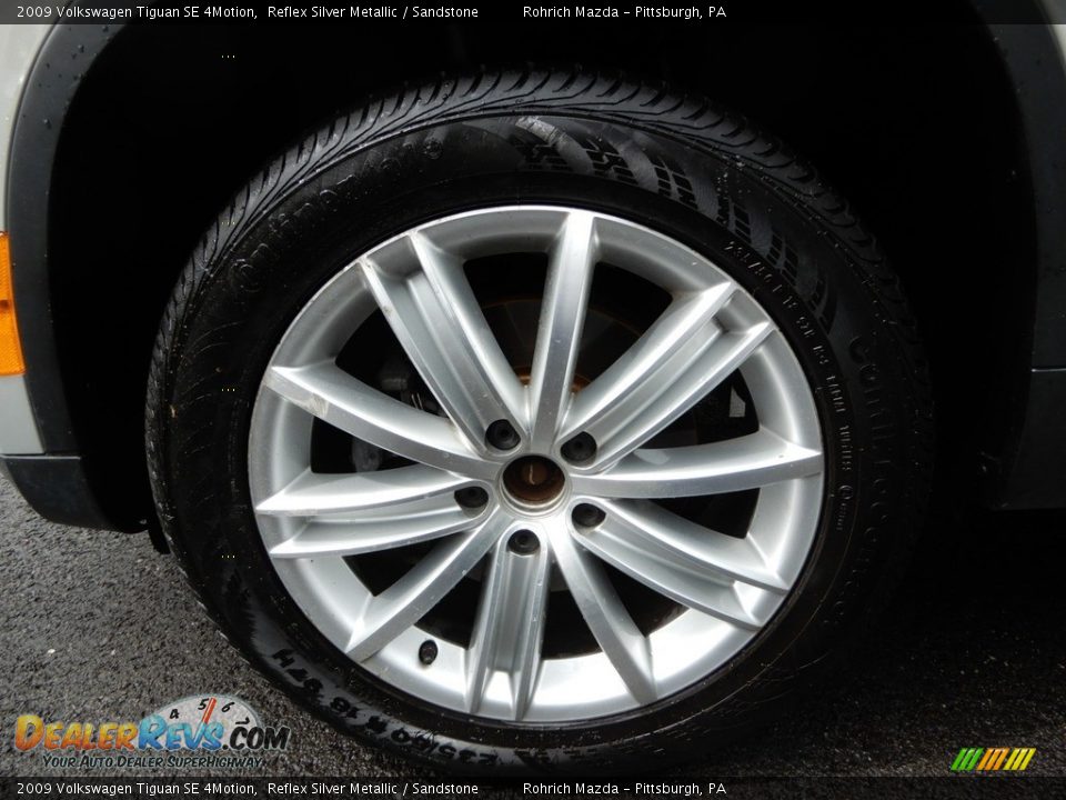 2009 Volkswagen Tiguan SE 4Motion Reflex Silver Metallic / Sandstone Photo #18
