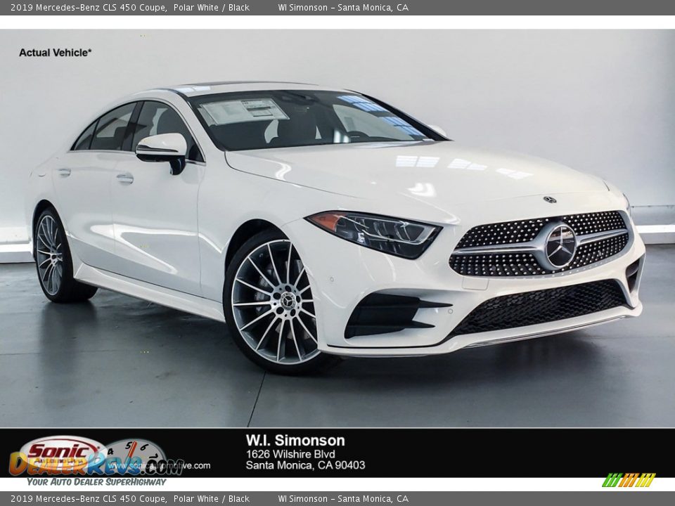 2019 Mercedes-Benz CLS 450 Coupe Polar White / Black Photo #1