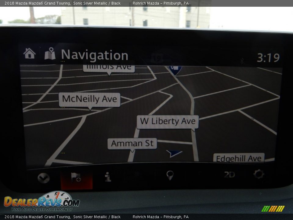 2018 Mazda Mazda6 Grand Touring Sonic Silver Metallic / Black Photo #9