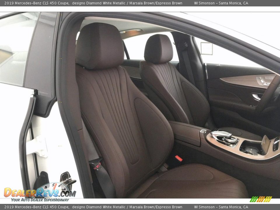 2019 Mercedes-Benz CLS 450 Coupe designo Diamond White Metallic / Marsala Brown/Espresso Brown Photo #5