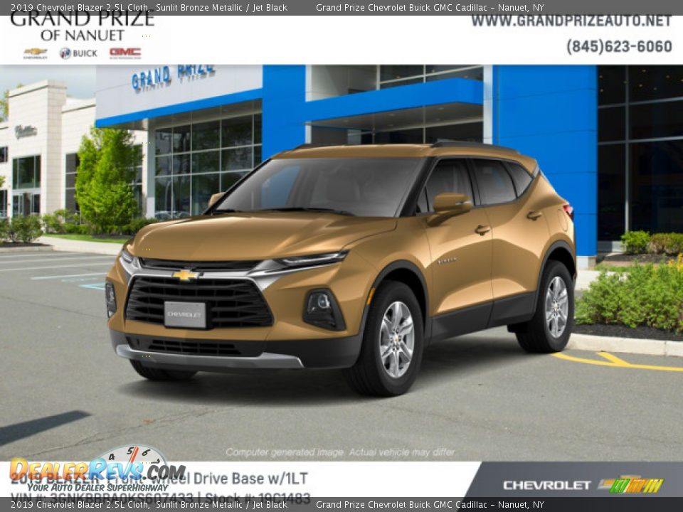 2019 Chevrolet Blazer 2.5L Cloth Sunlit Bronze Metallic / Jet Black Photo #1