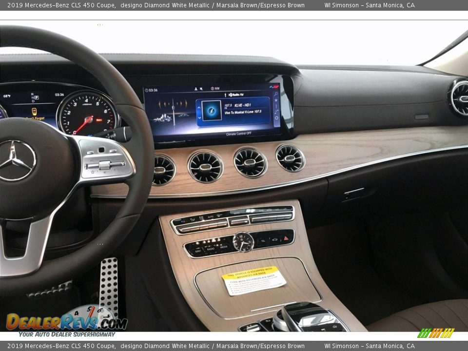 2019 Mercedes-Benz CLS 450 Coupe designo Diamond White Metallic / Marsala Brown/Espresso Brown Photo #6
