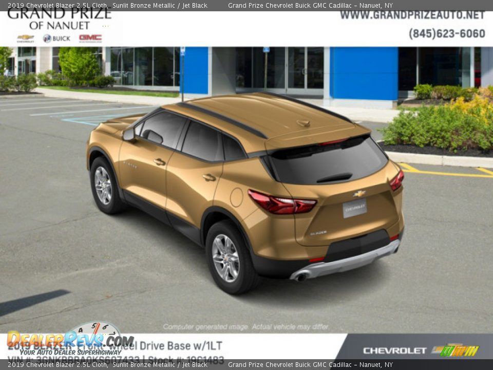 2019 Chevrolet Blazer 2.5L Cloth Sunlit Bronze Metallic / Jet Black Photo #4