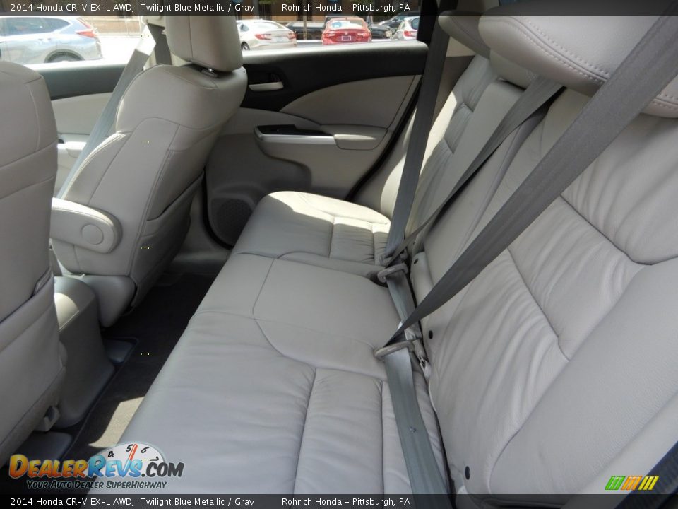 2014 Honda CR-V EX-L AWD Twilight Blue Metallic / Gray Photo #7