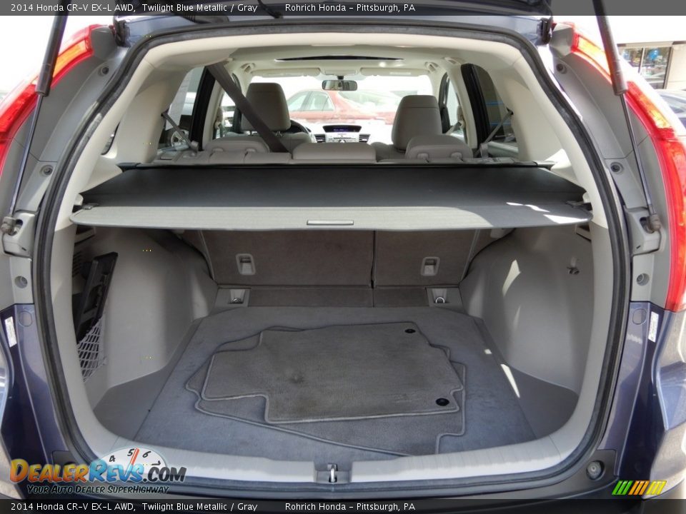 2014 Honda CR-V EX-L AWD Twilight Blue Metallic / Gray Photo #17