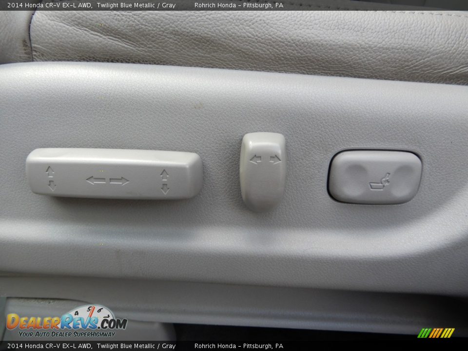 2014 Honda CR-V EX-L AWD Twilight Blue Metallic / Gray Photo #20