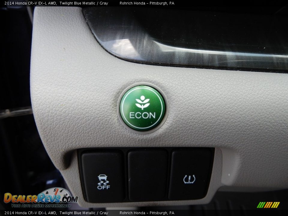 2014 Honda CR-V EX-L AWD Twilight Blue Metallic / Gray Photo #21