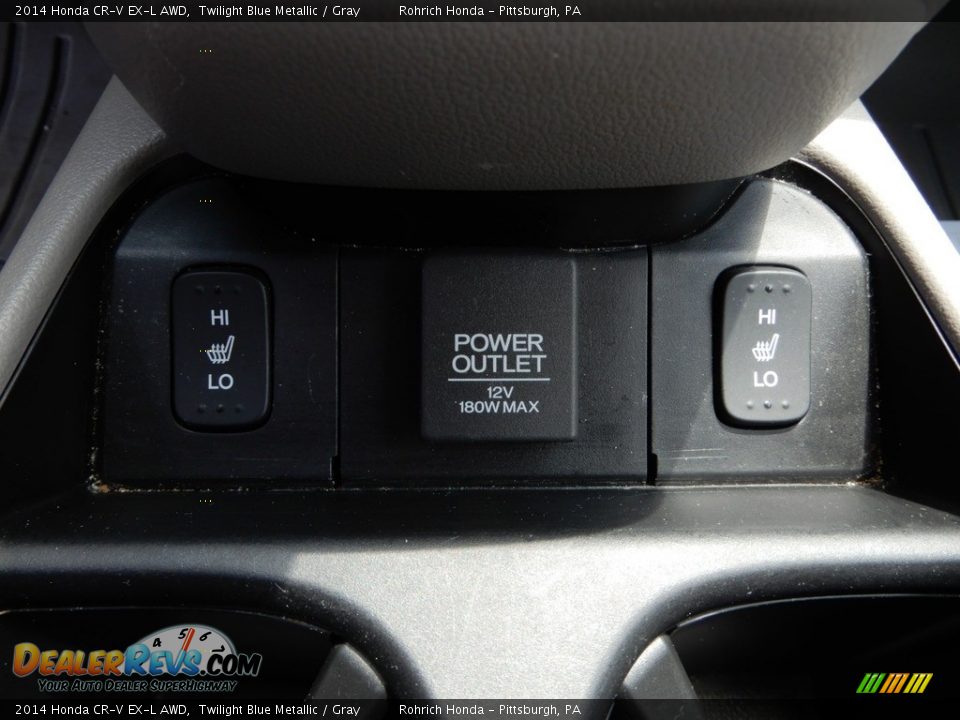 2014 Honda CR-V EX-L AWD Twilight Blue Metallic / Gray Photo #23