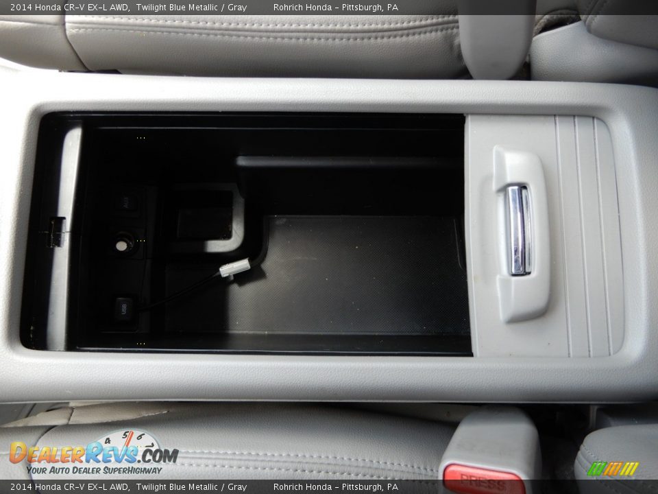 2014 Honda CR-V EX-L AWD Twilight Blue Metallic / Gray Photo #24