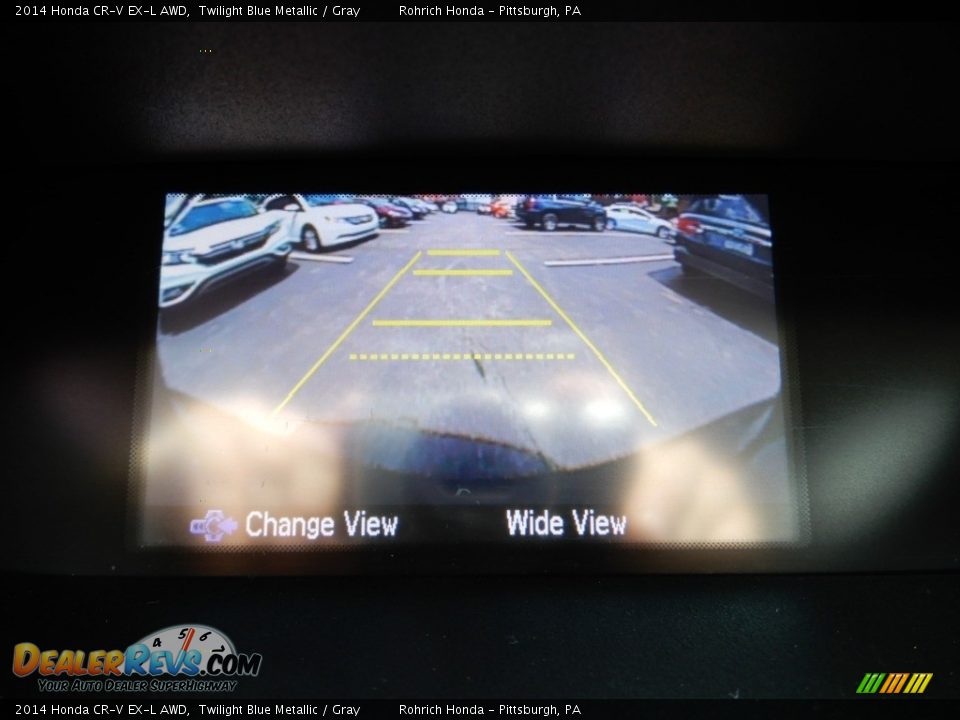 2014 Honda CR-V EX-L AWD Twilight Blue Metallic / Gray Photo #25