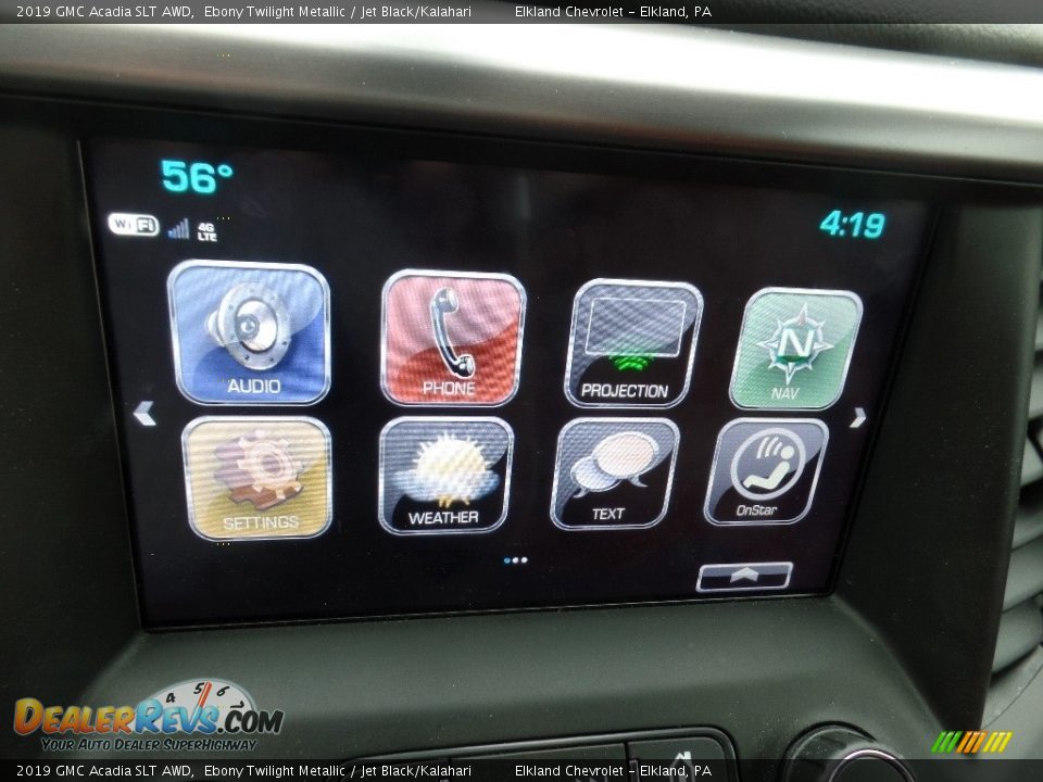 2019 GMC Acadia SLT AWD Ebony Twilight Metallic / Jet Black/Kalahari Photo #36